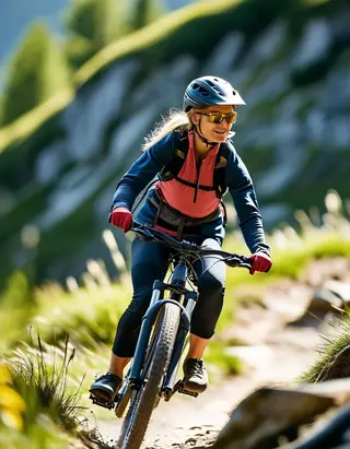 Her Mountain Bike
